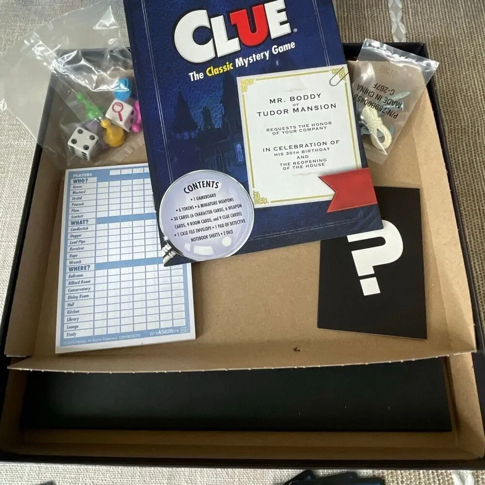Clue classic board game new and unused but opened